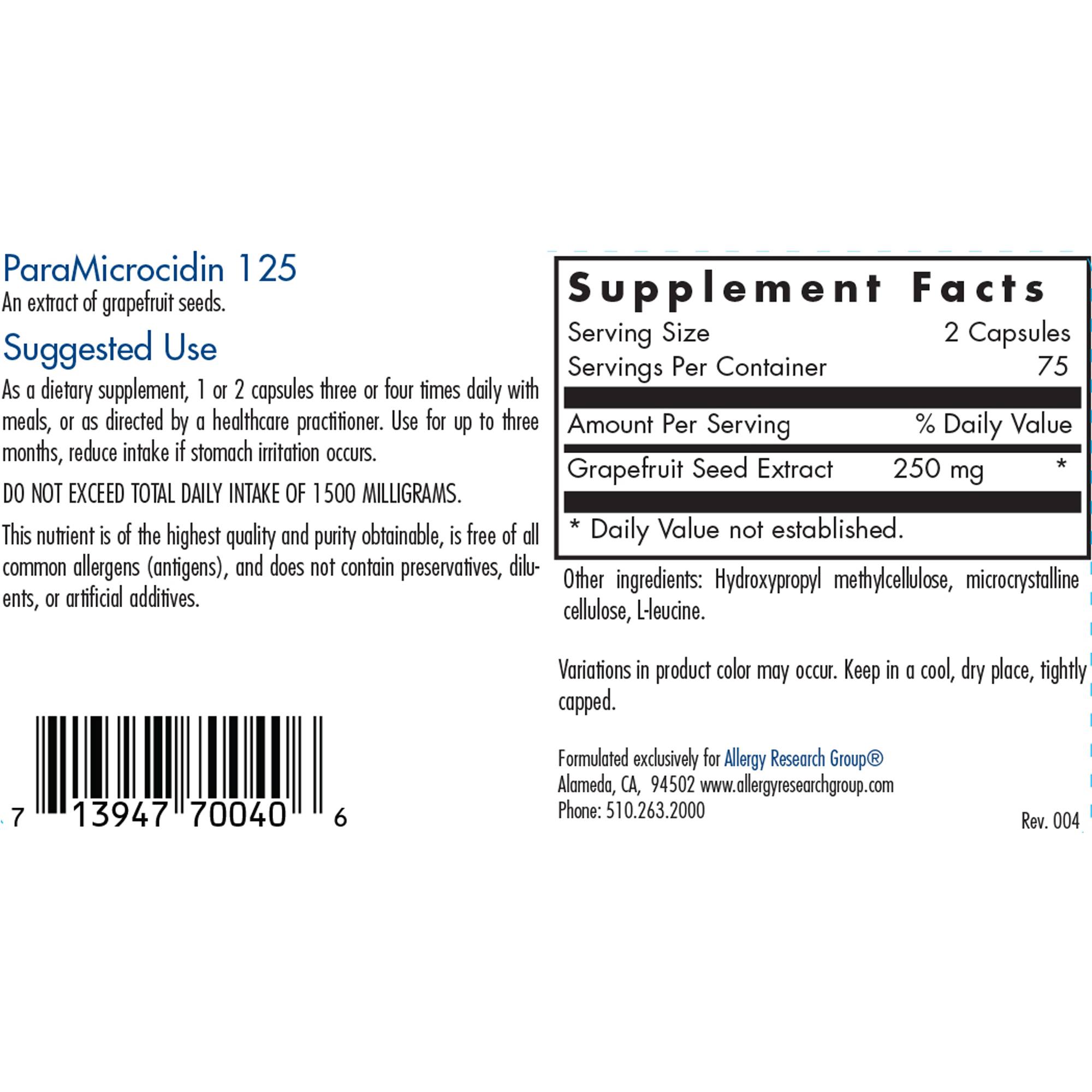 ParaMicrocidin 125mg - Image 2