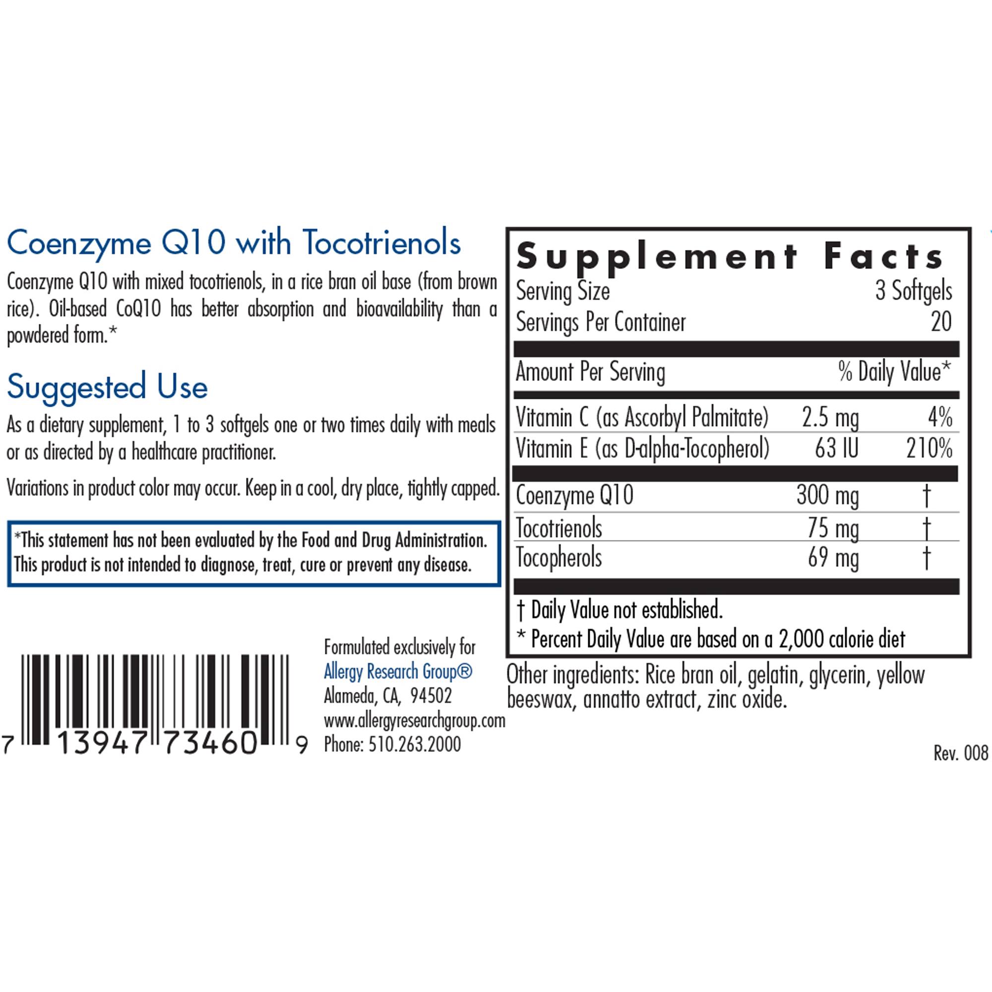 CoQ10 100mg w/tocos - Image 2