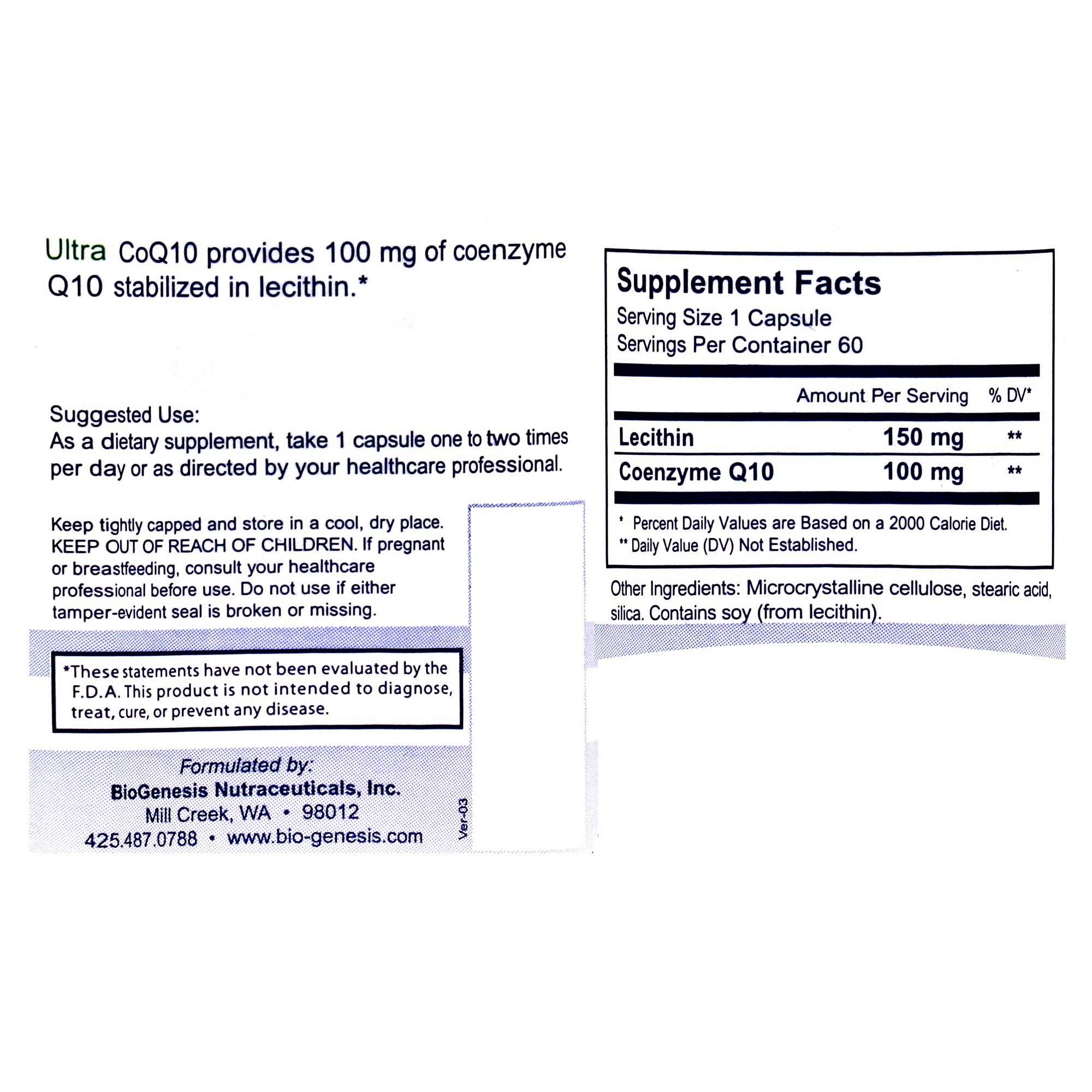 Ultra CoQ10 100mg - Image 2