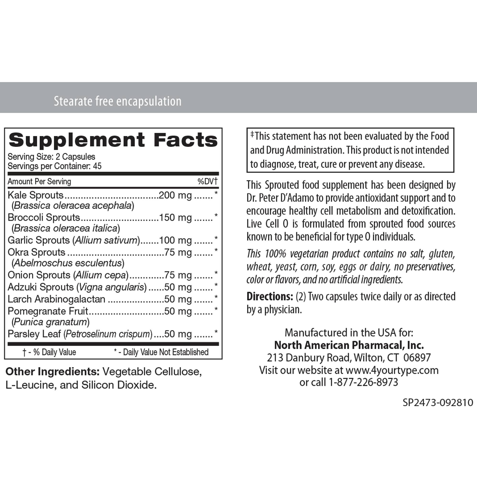 Live Cell Sprouted Food Complex (Type O) - Image 2