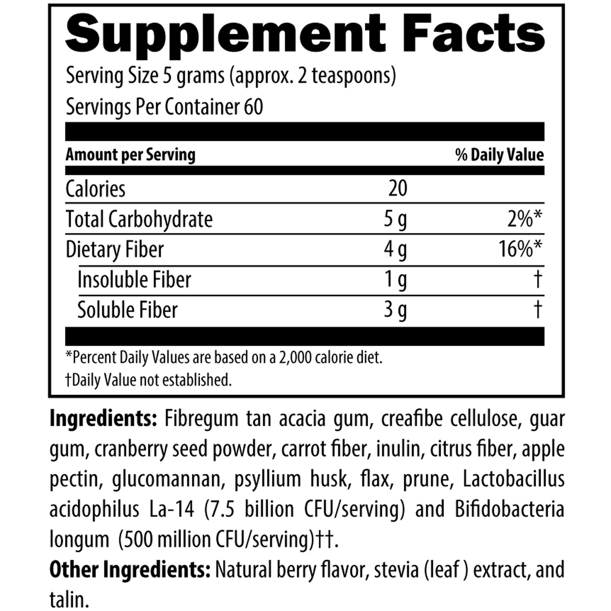 PaleoFiber Berry Flavored Powder - Image 2