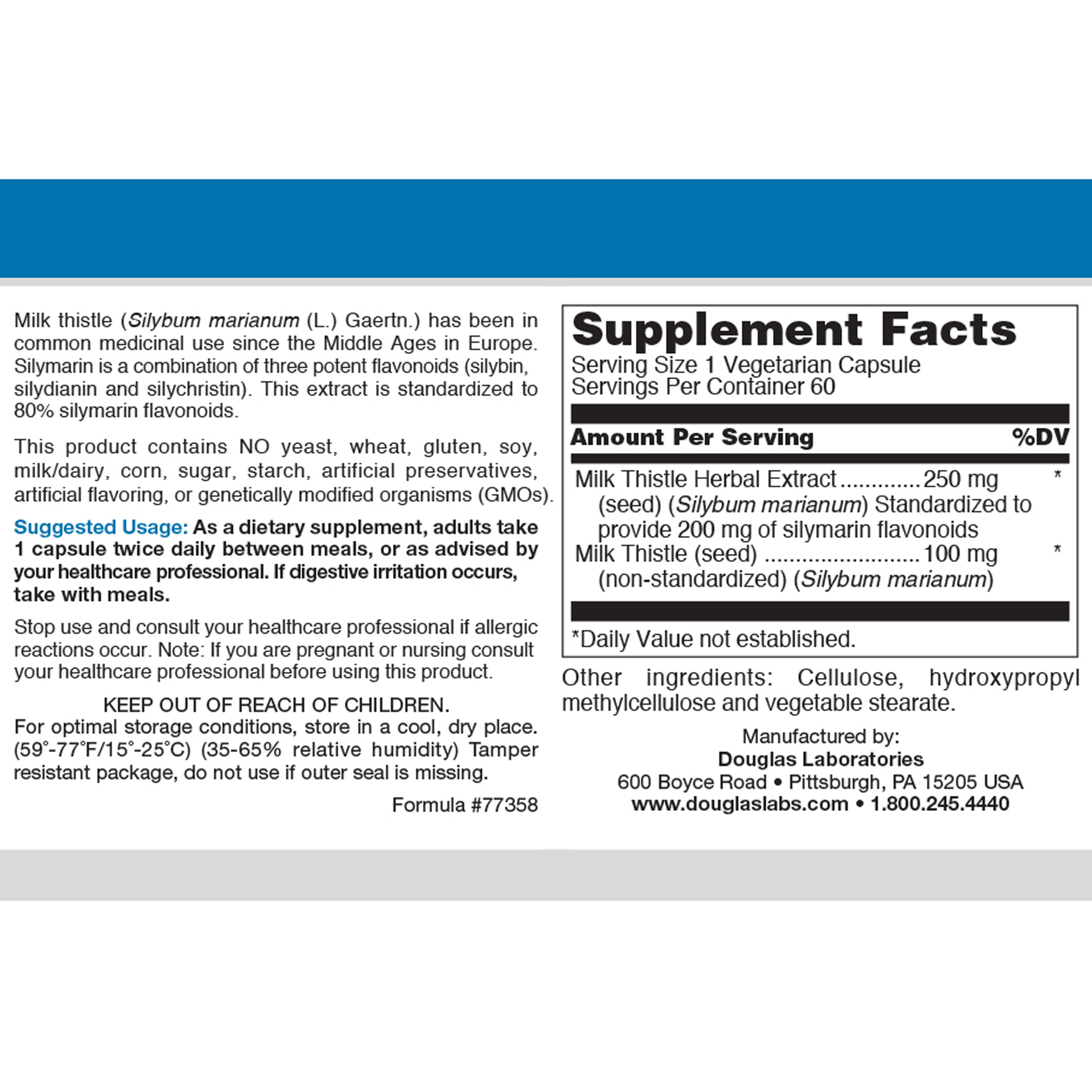 Milk Thistle Max-V 250mg - Image 2