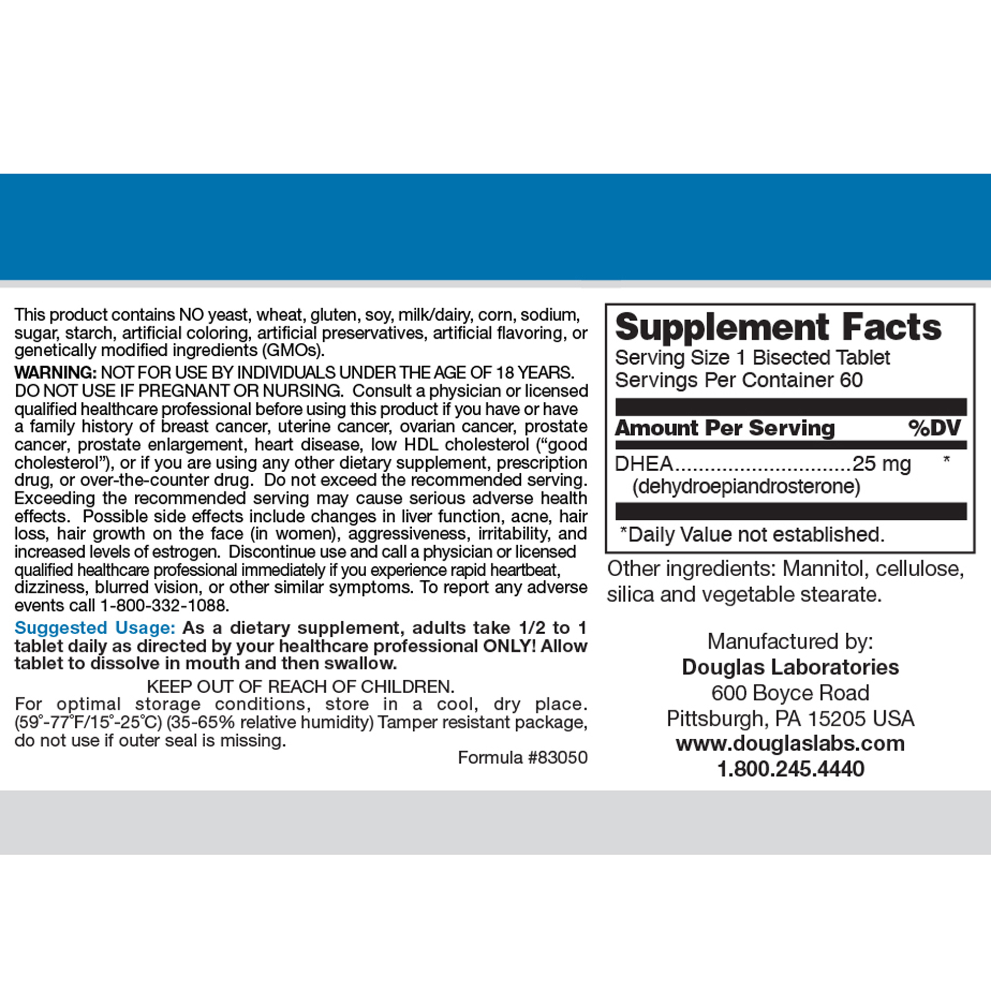 DHEA 25mg Micronized - Image 2