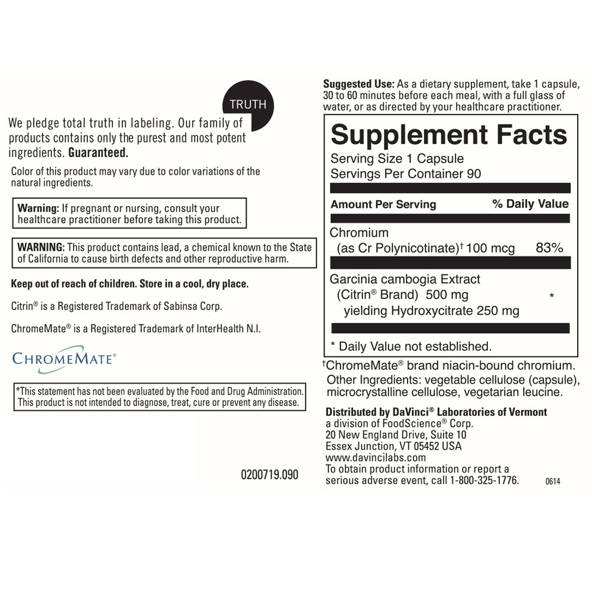 Garcinia Cambogia with Chromemate - Image 2