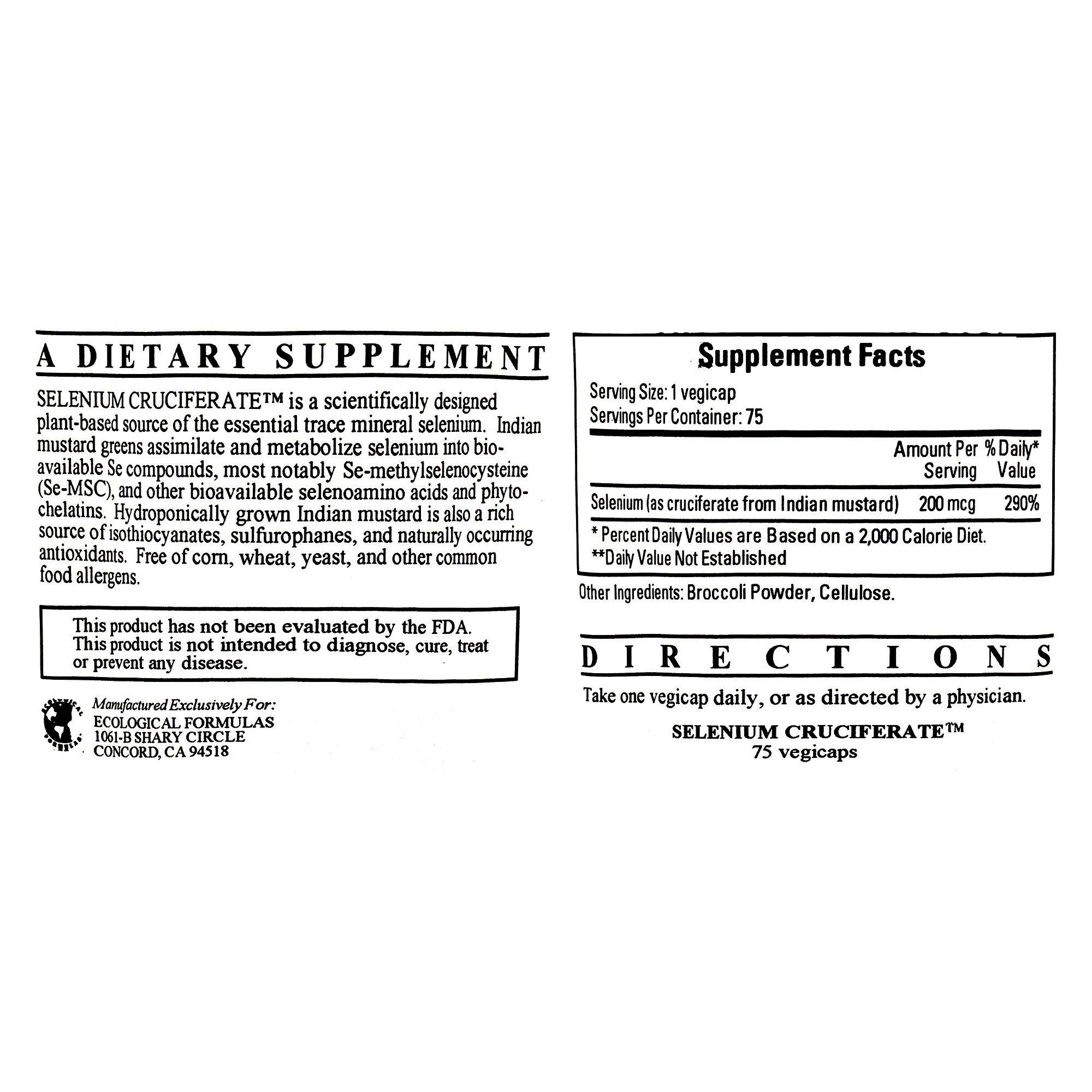 Selenium Cruciferate 200mcg - Image 2