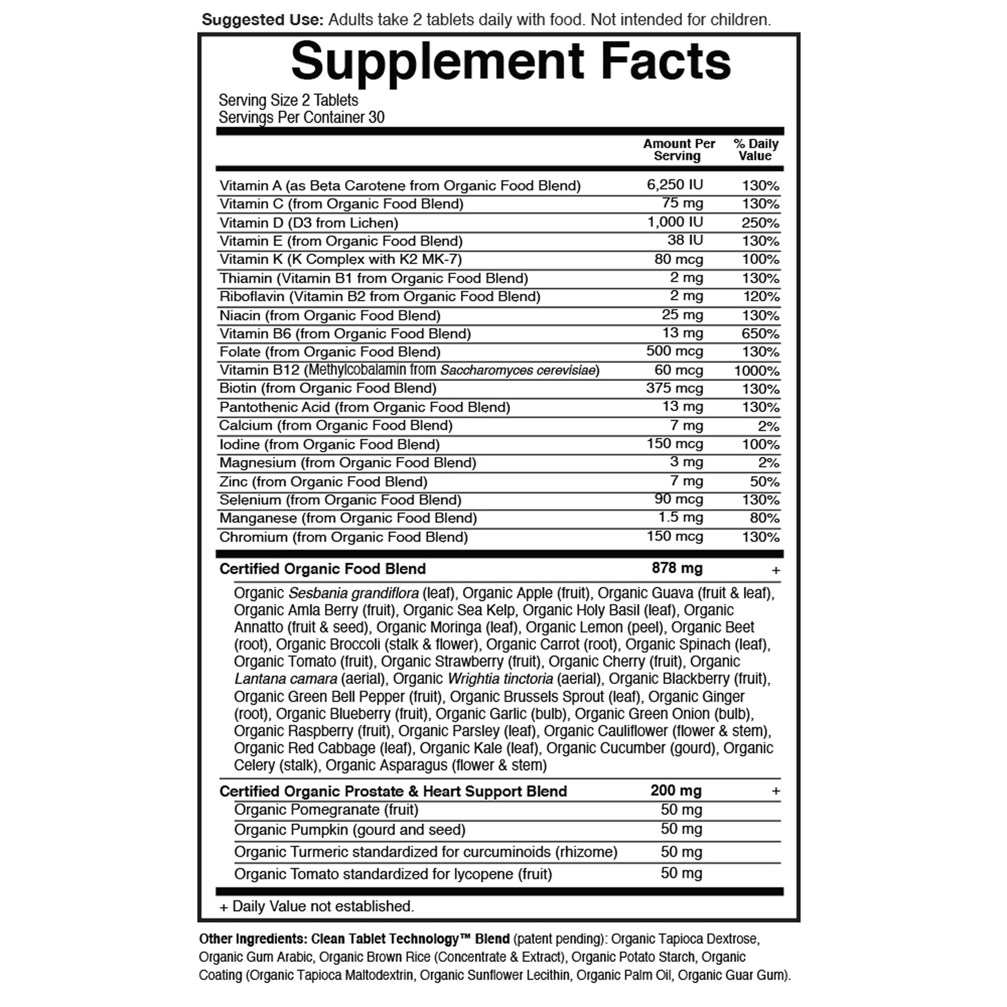 Mykind Organics Mens Multi 40+ - Image 2