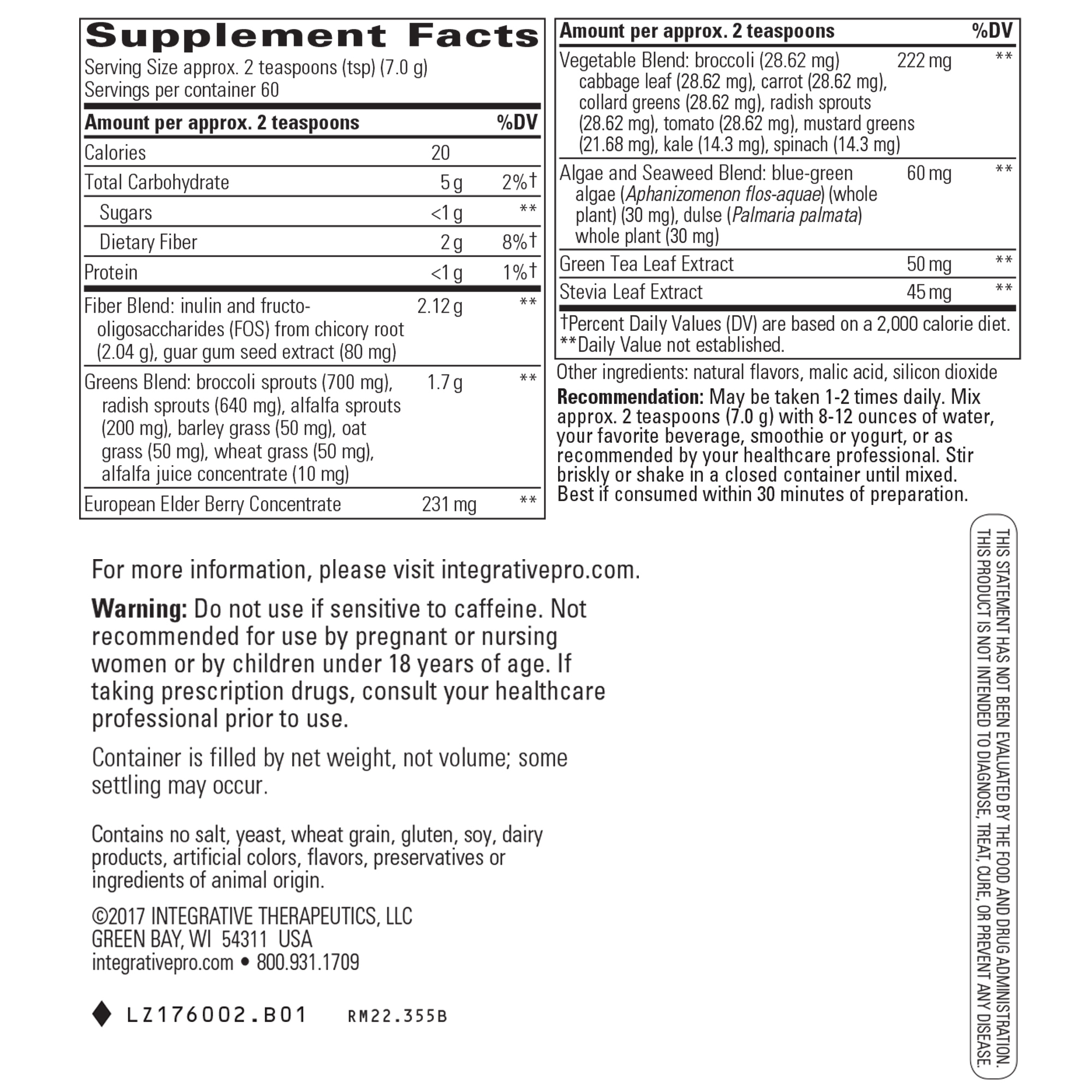 Pure Harvest Greens (Elderberry) - Image 2