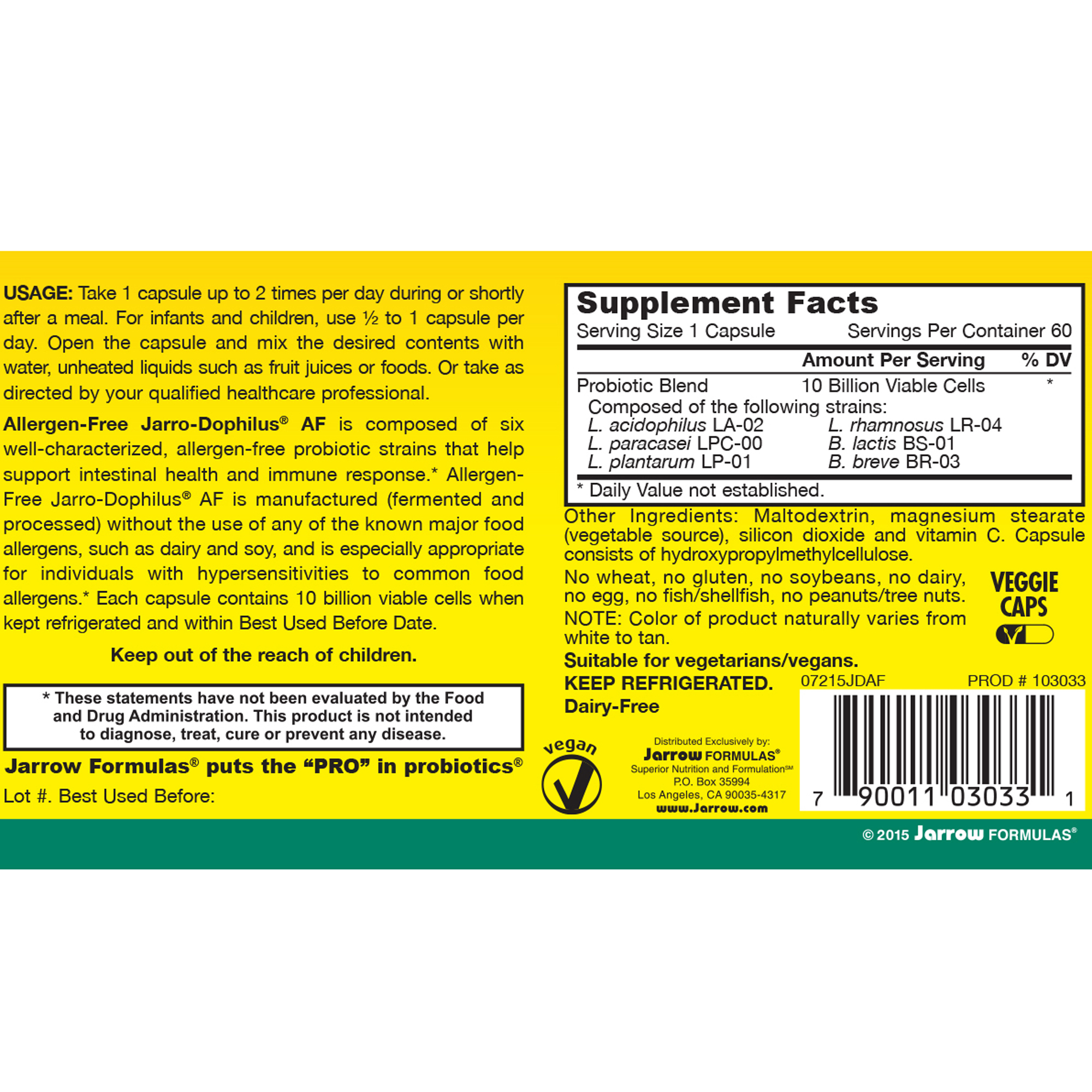 Allergen-Free Jarro-Dophilus - Image 2