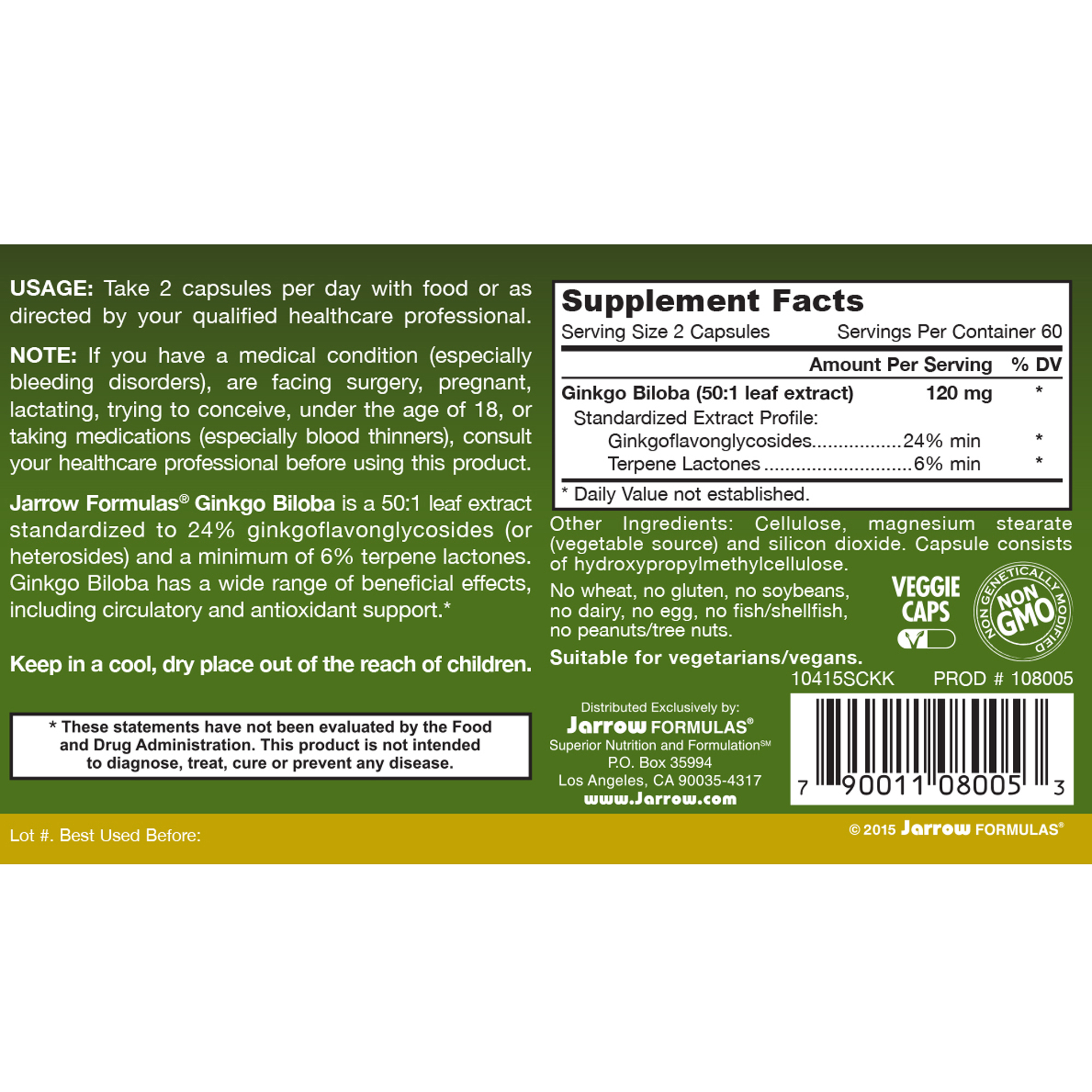 Ginkgo Biloba 120mg - Image 2