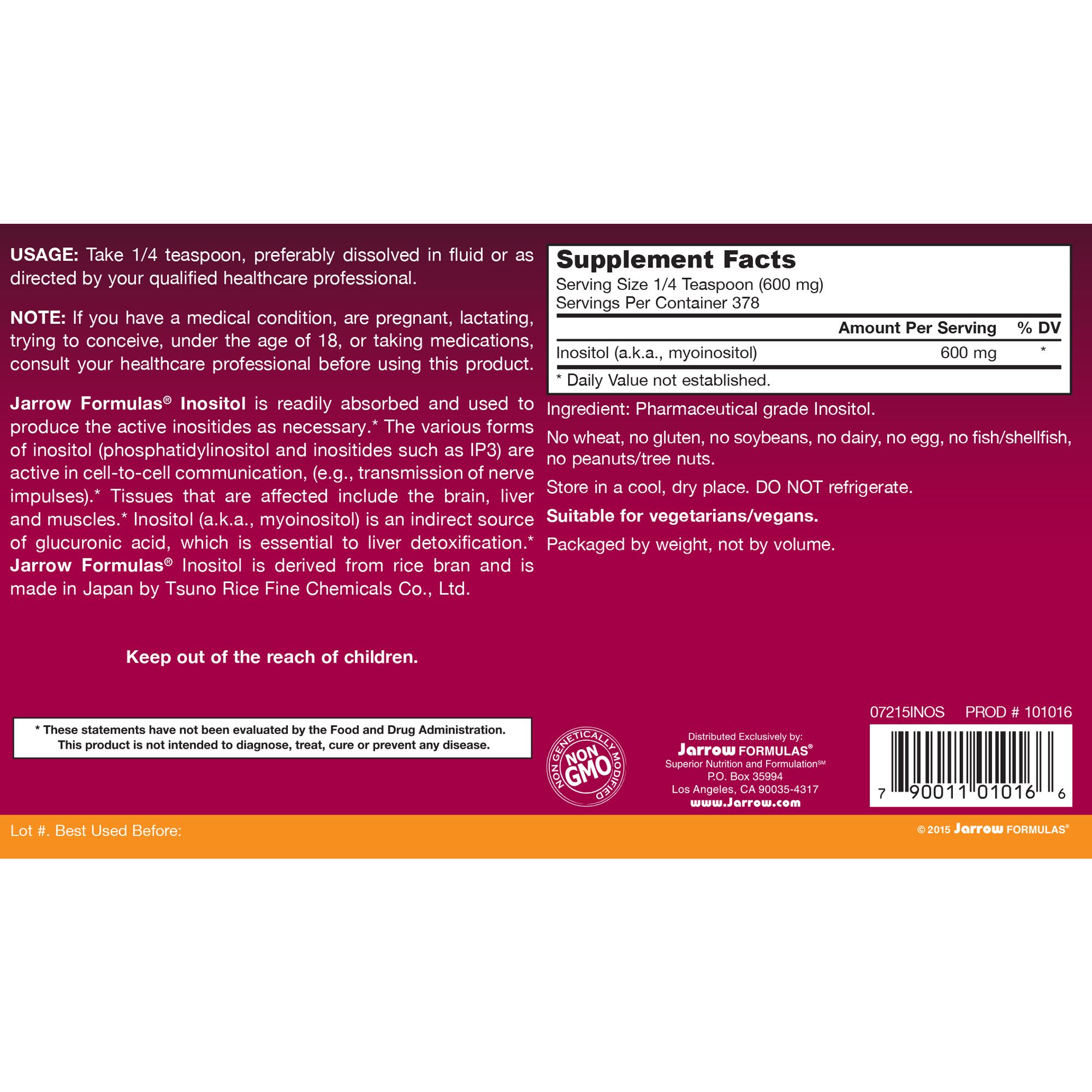 Inositol Powder 600mg - Image 2