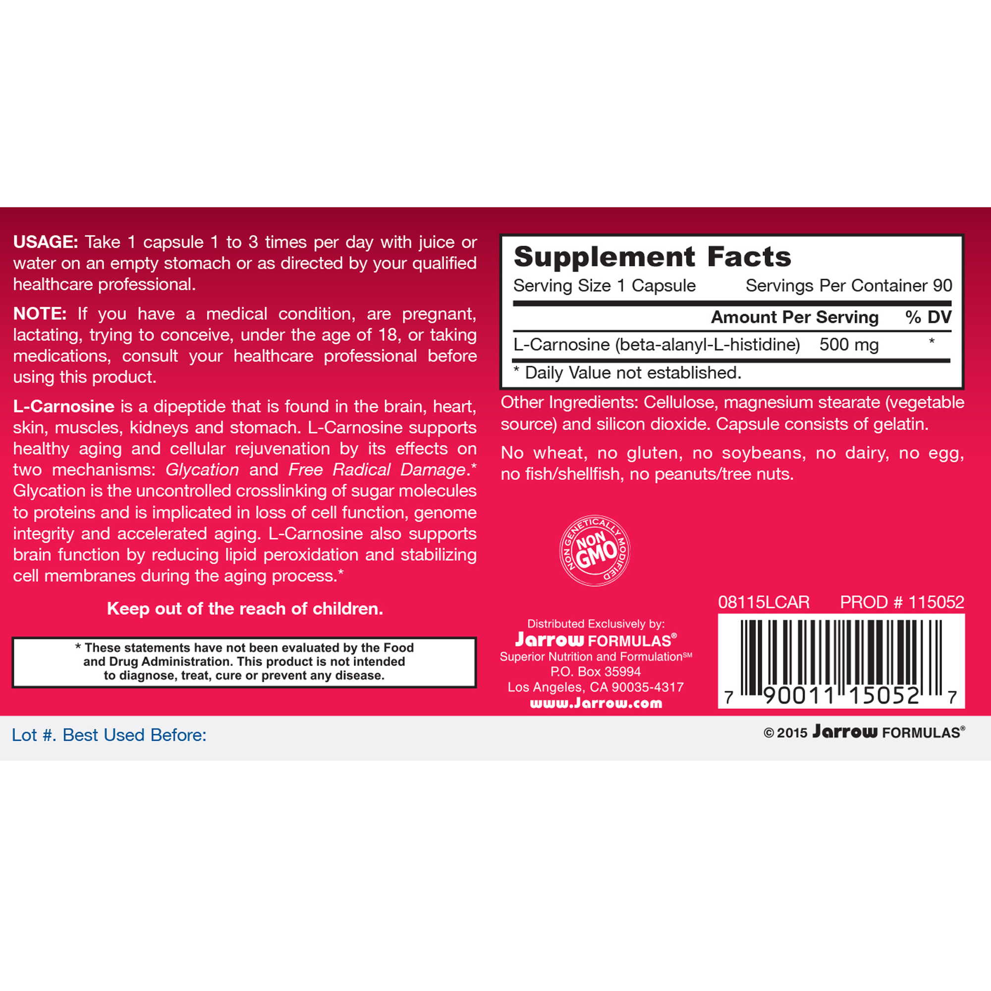 L-Carnosine 500mg - Image 2