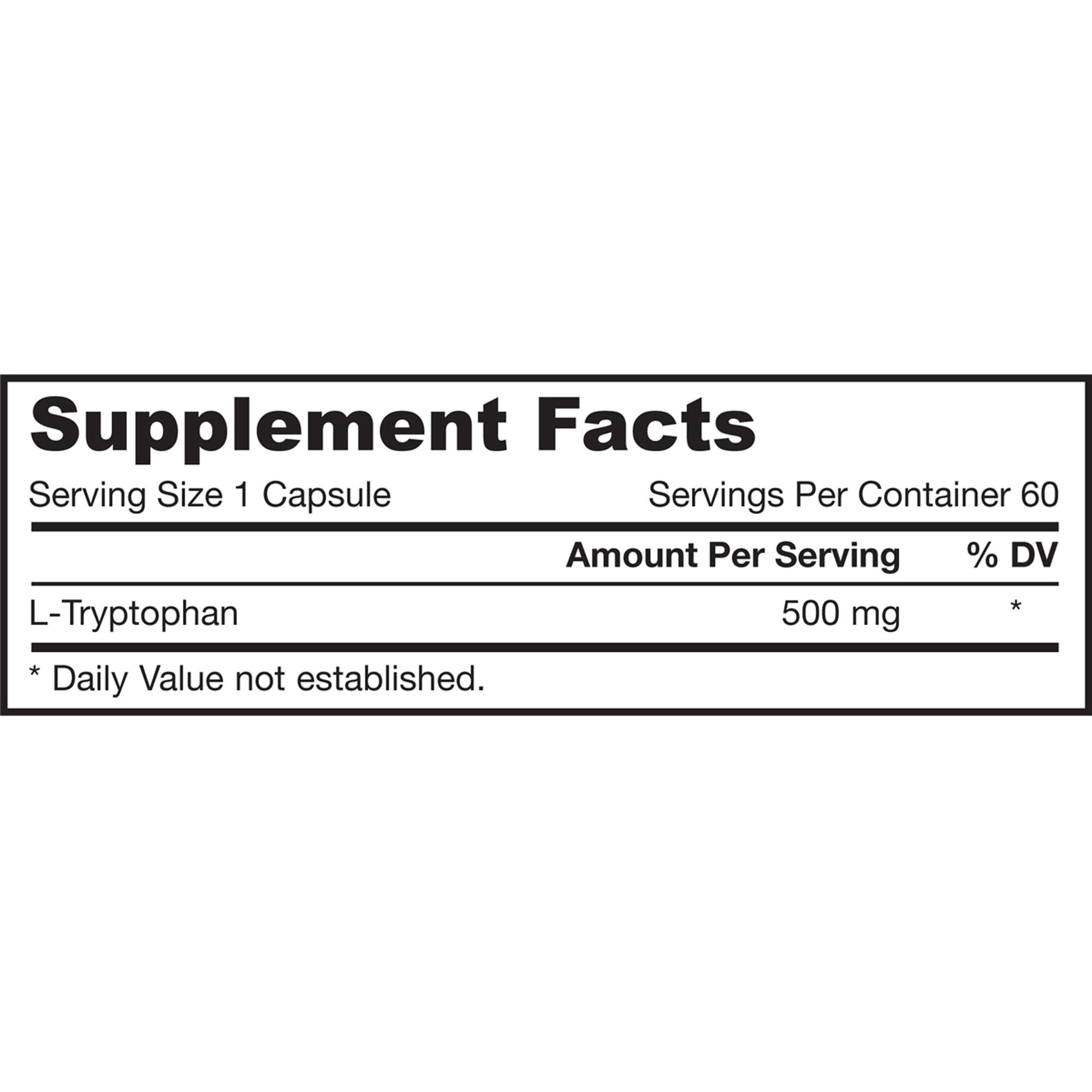 L-Tryptophan 500mg - Image 2