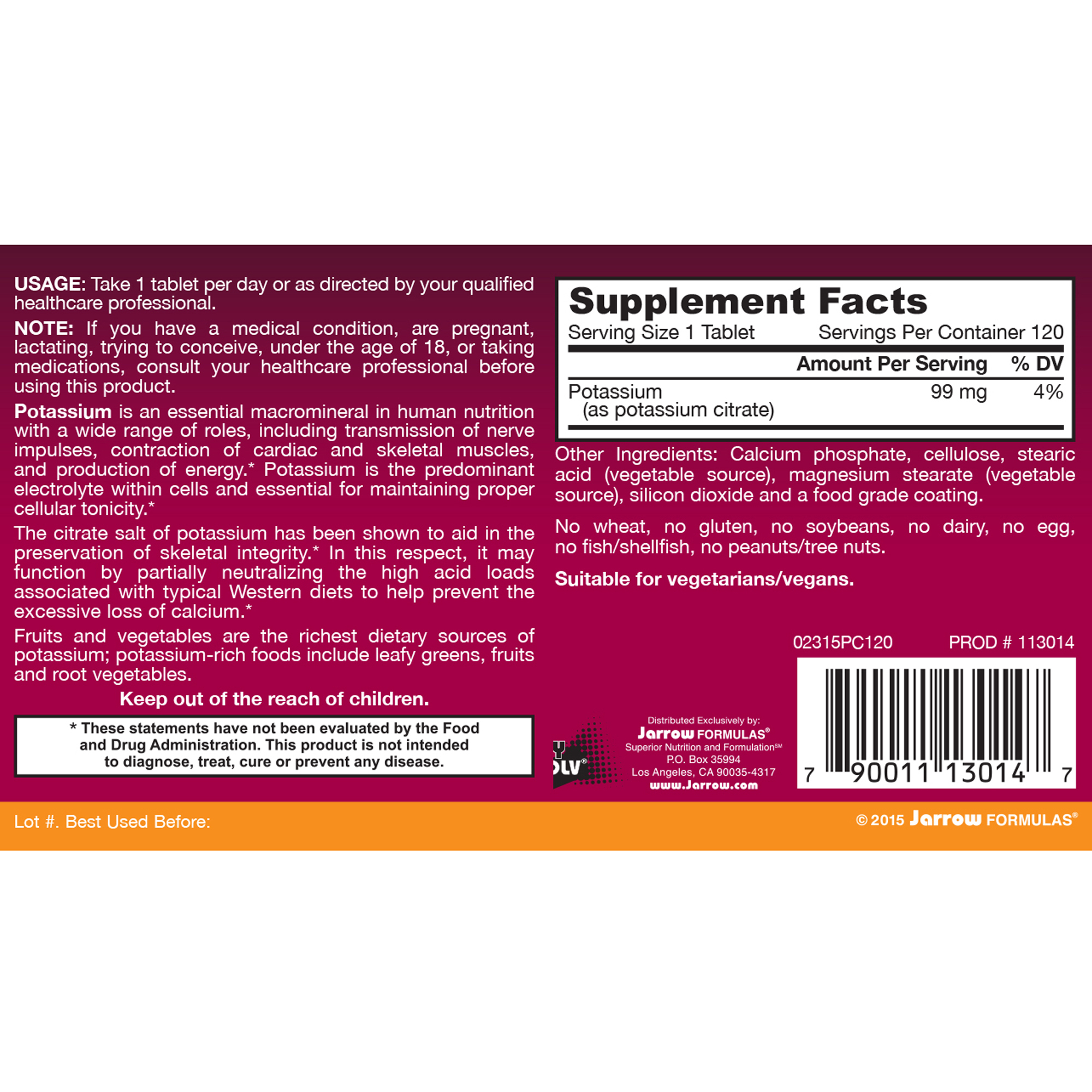 Potassium Citrate 99mg - Image 2