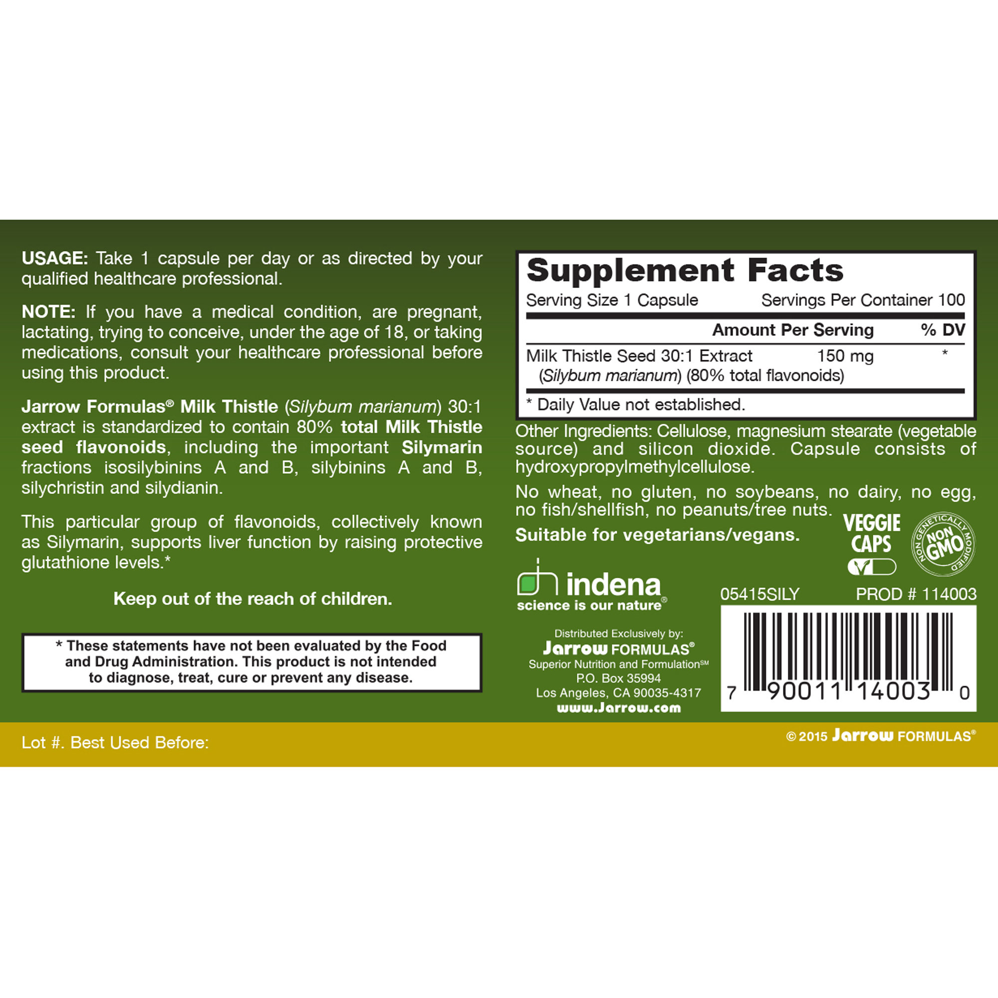 Milk Thistle 150mg - Image 2