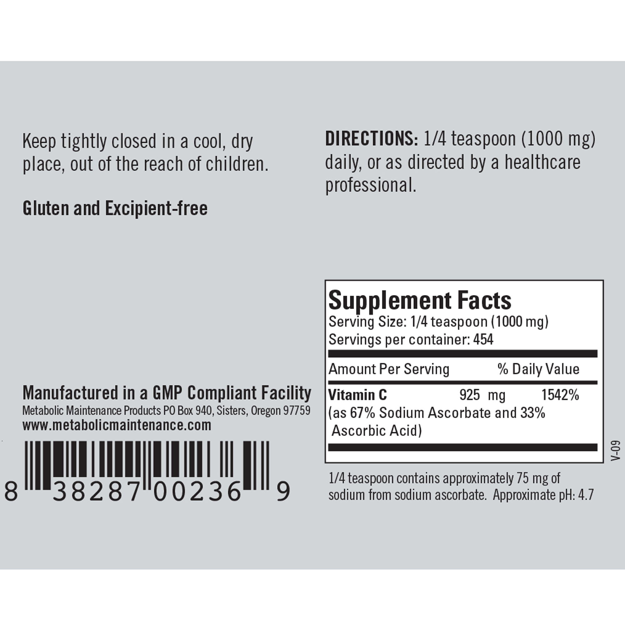 Vitamin C Powder (Reduced Acidity) - Image 2