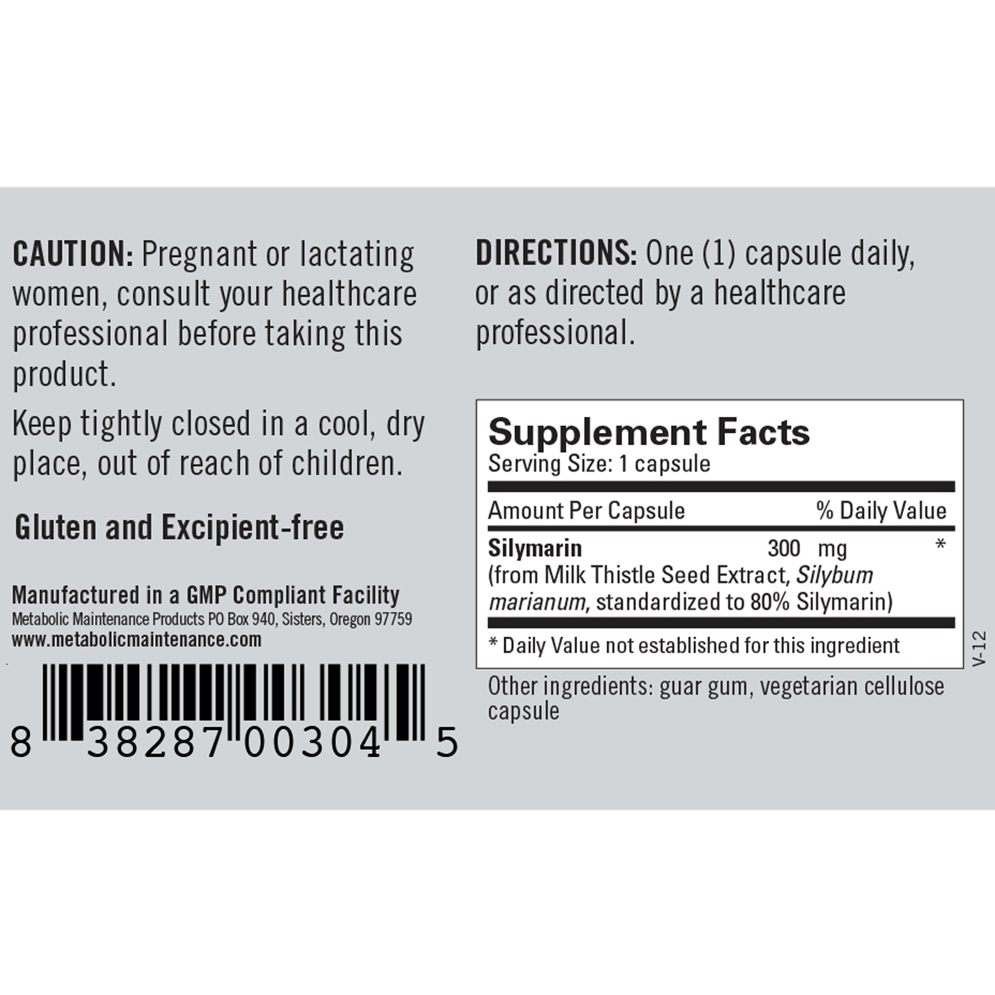 Silymarin (Milk Thistle Extract) 300mg - Image 2