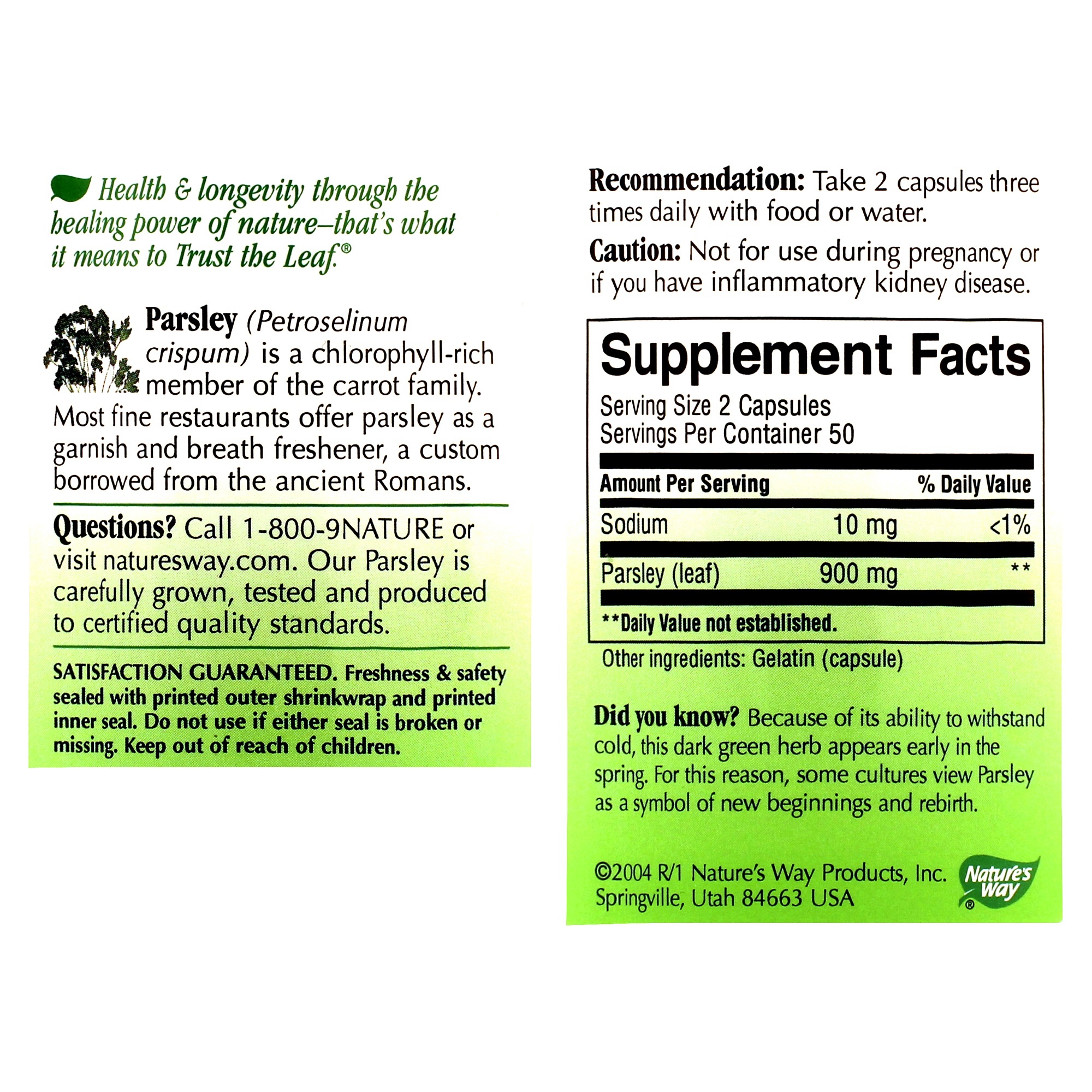 Parsley Leaf 450mg - Image 2