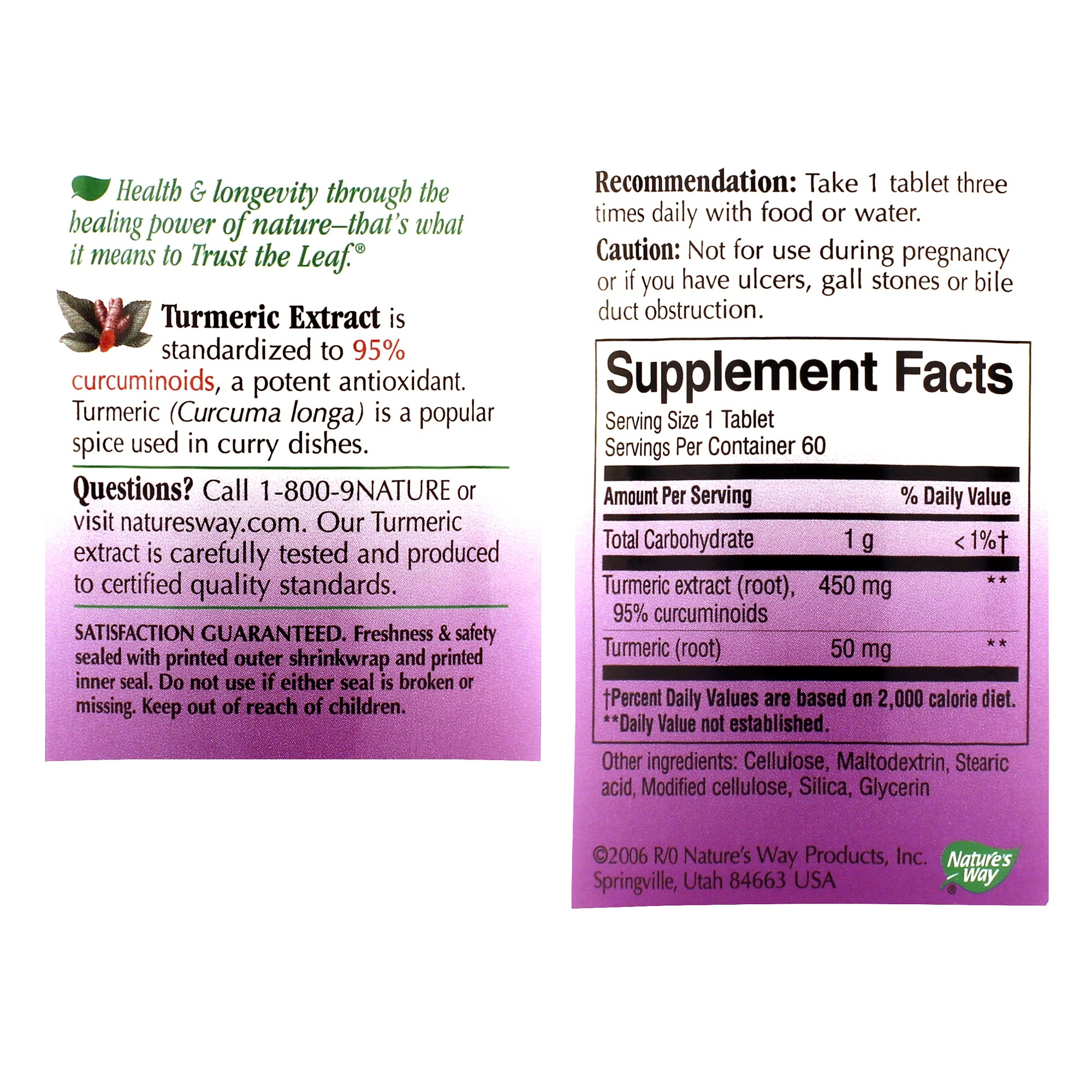 Turmeric Standardized 450mg - Image 2