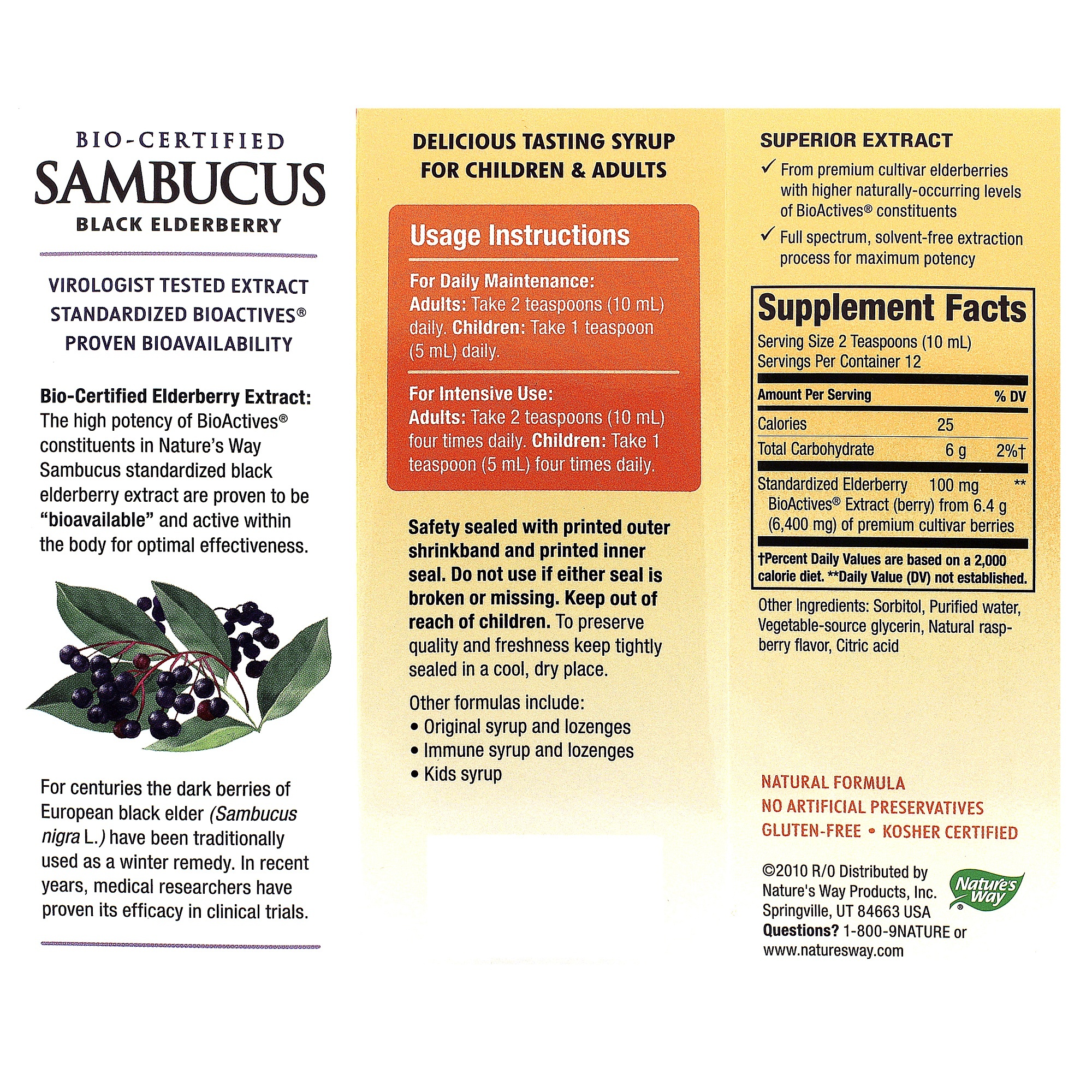 Sambucus Sugar-Free Syrup - Image 2
