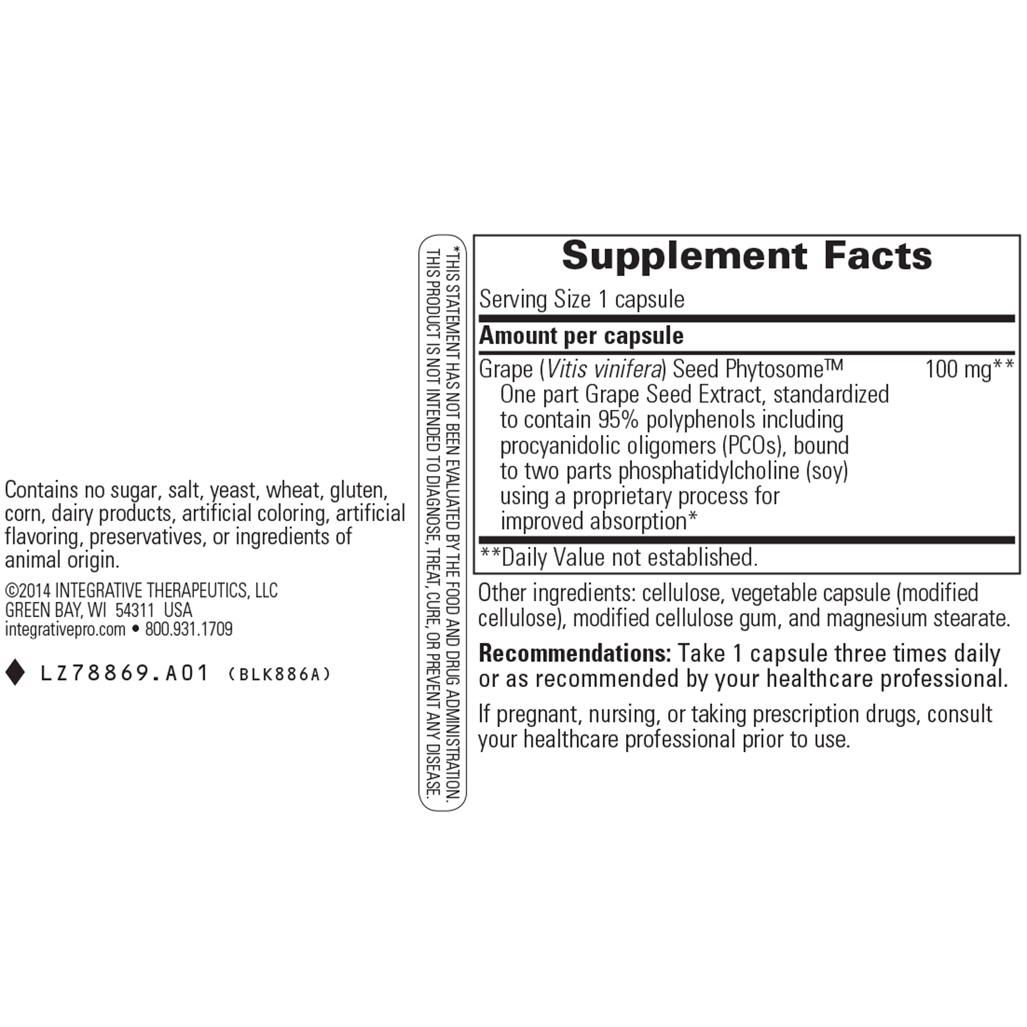 Grape Seed (PCO) Phytosome 100mg - Image 2