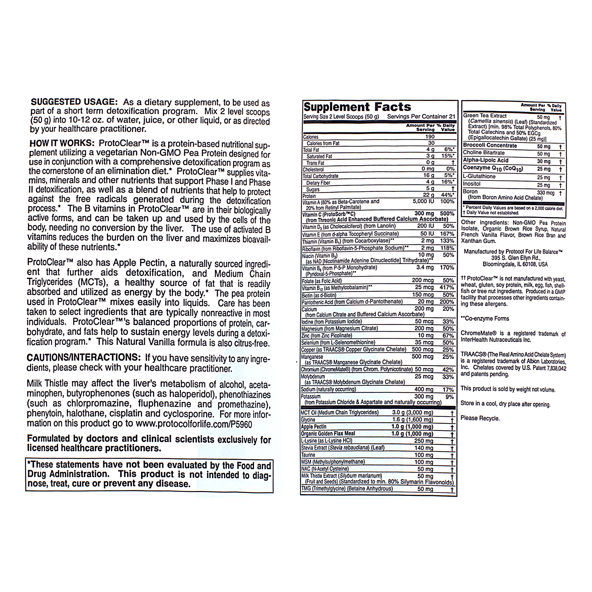 ProtoClear Citrus-Free Natural Vanilla - Image 2