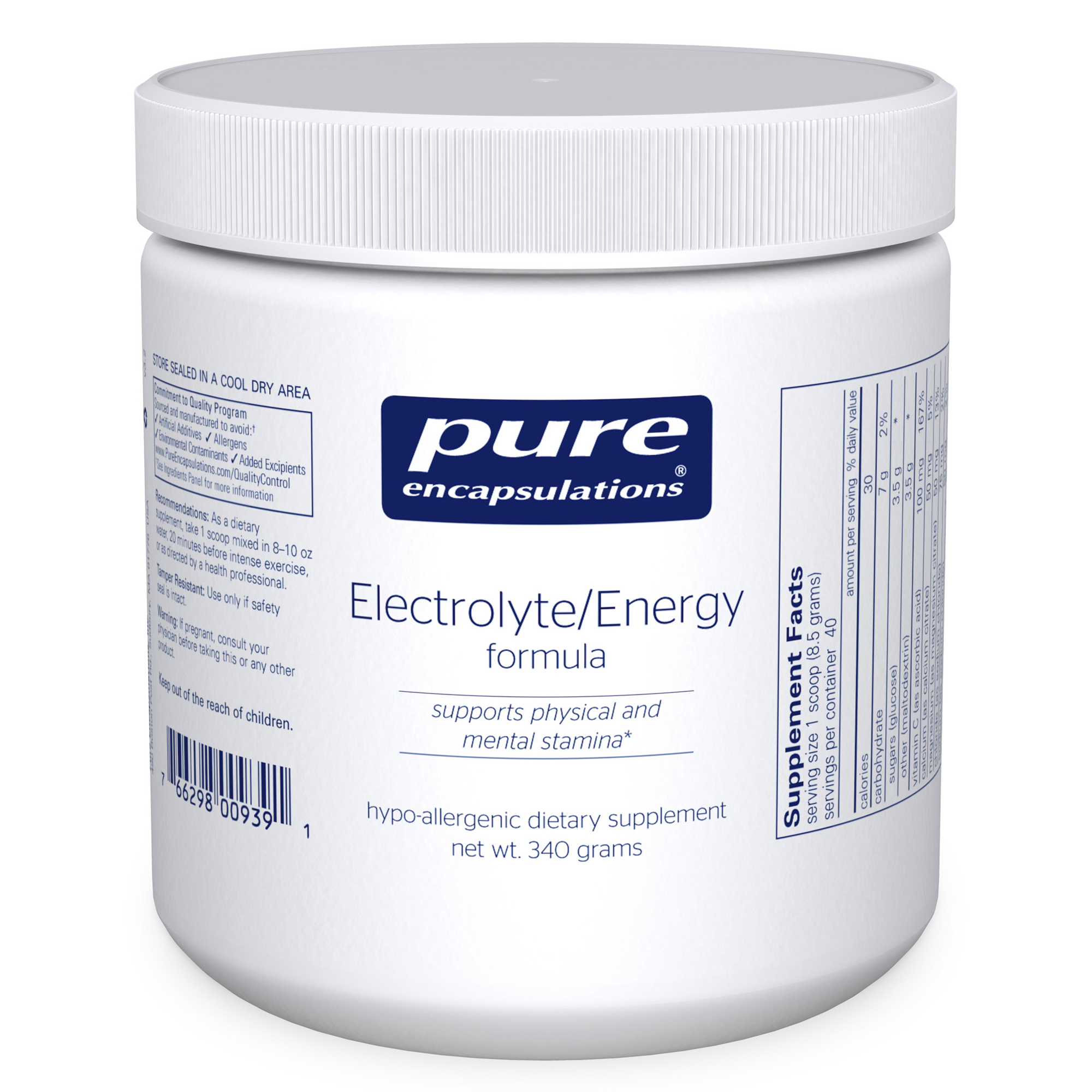 Electrolyte/Energy Formula