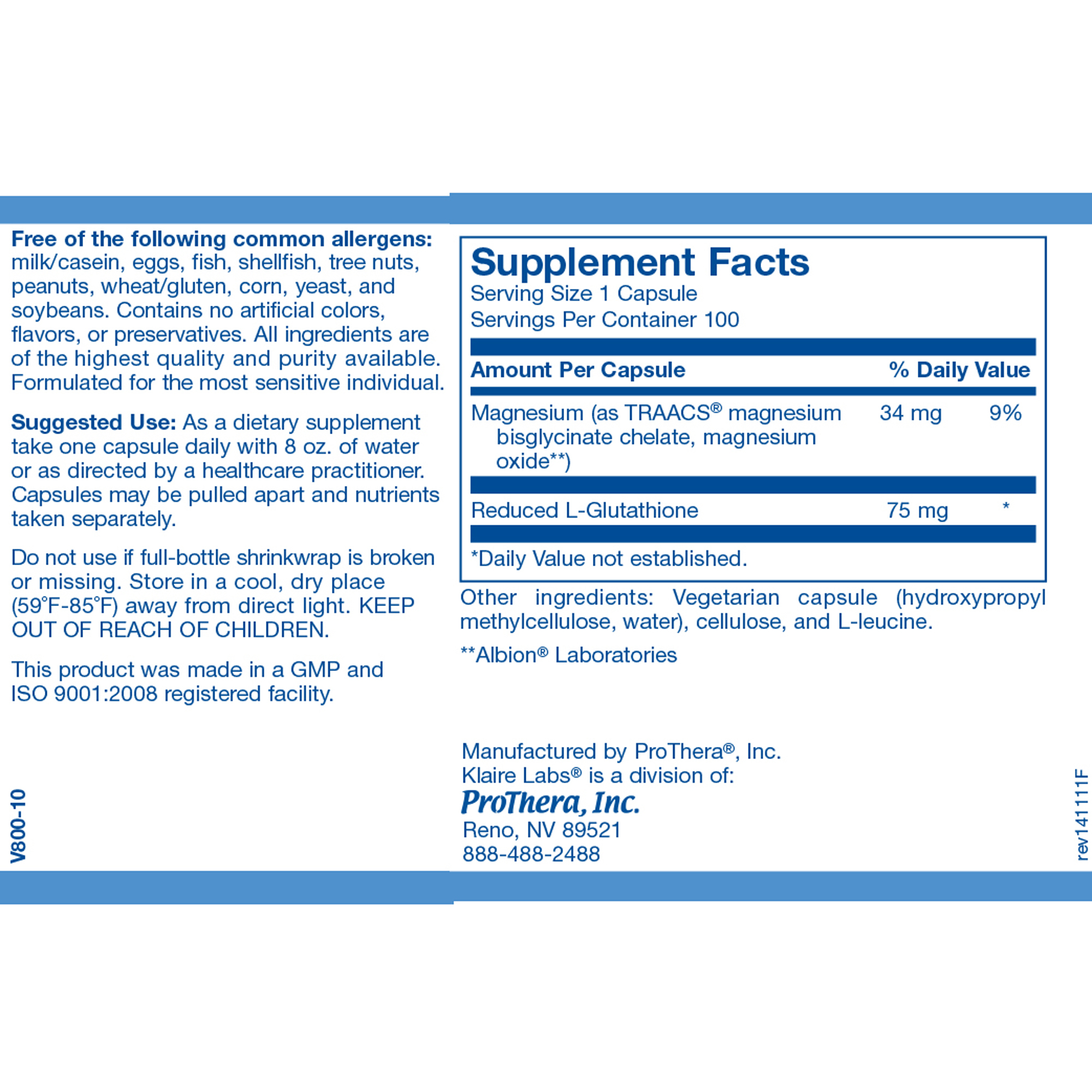 Reduced L-Glutathione 75mg - Image 2