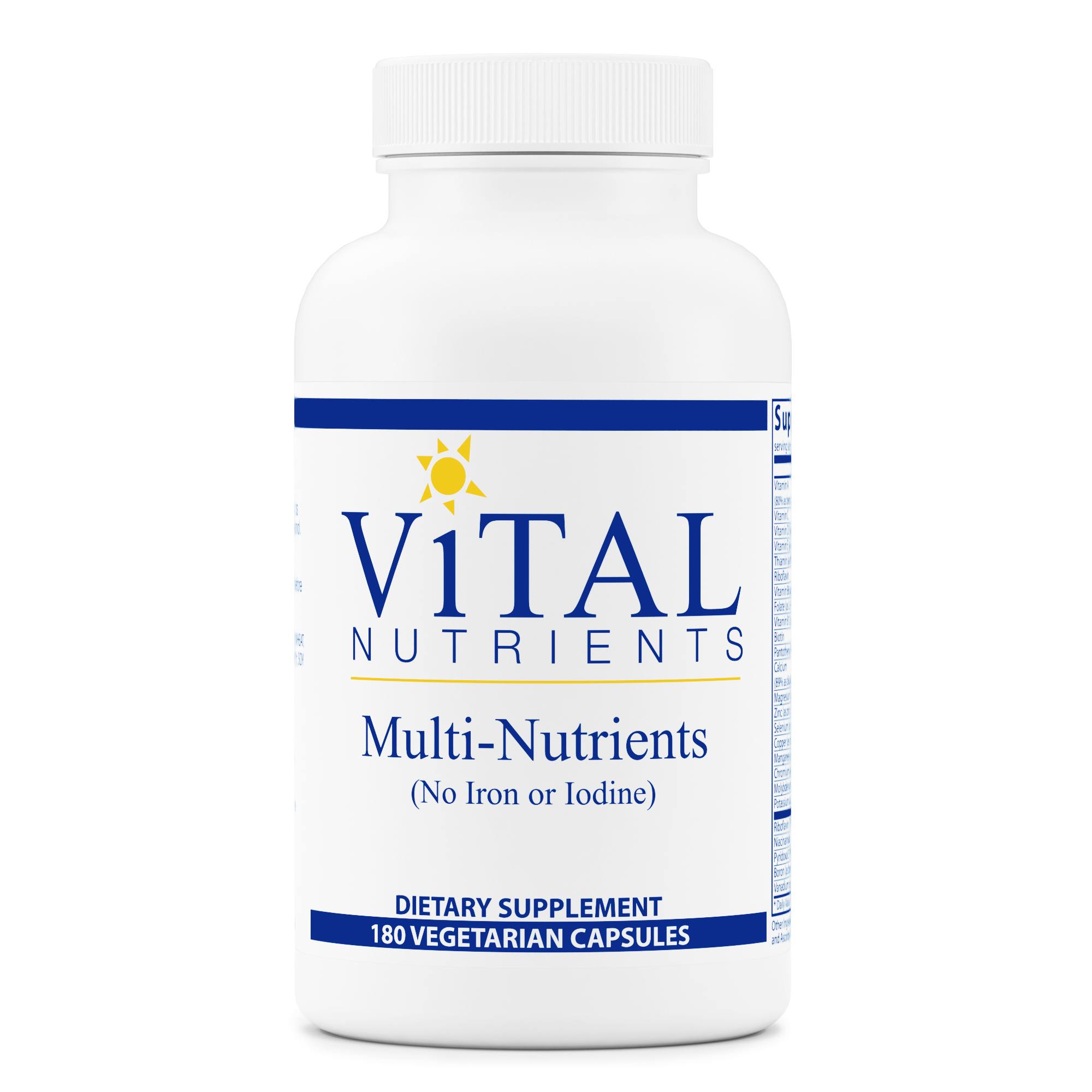 Multi-Nutrients no Iron or Iodine