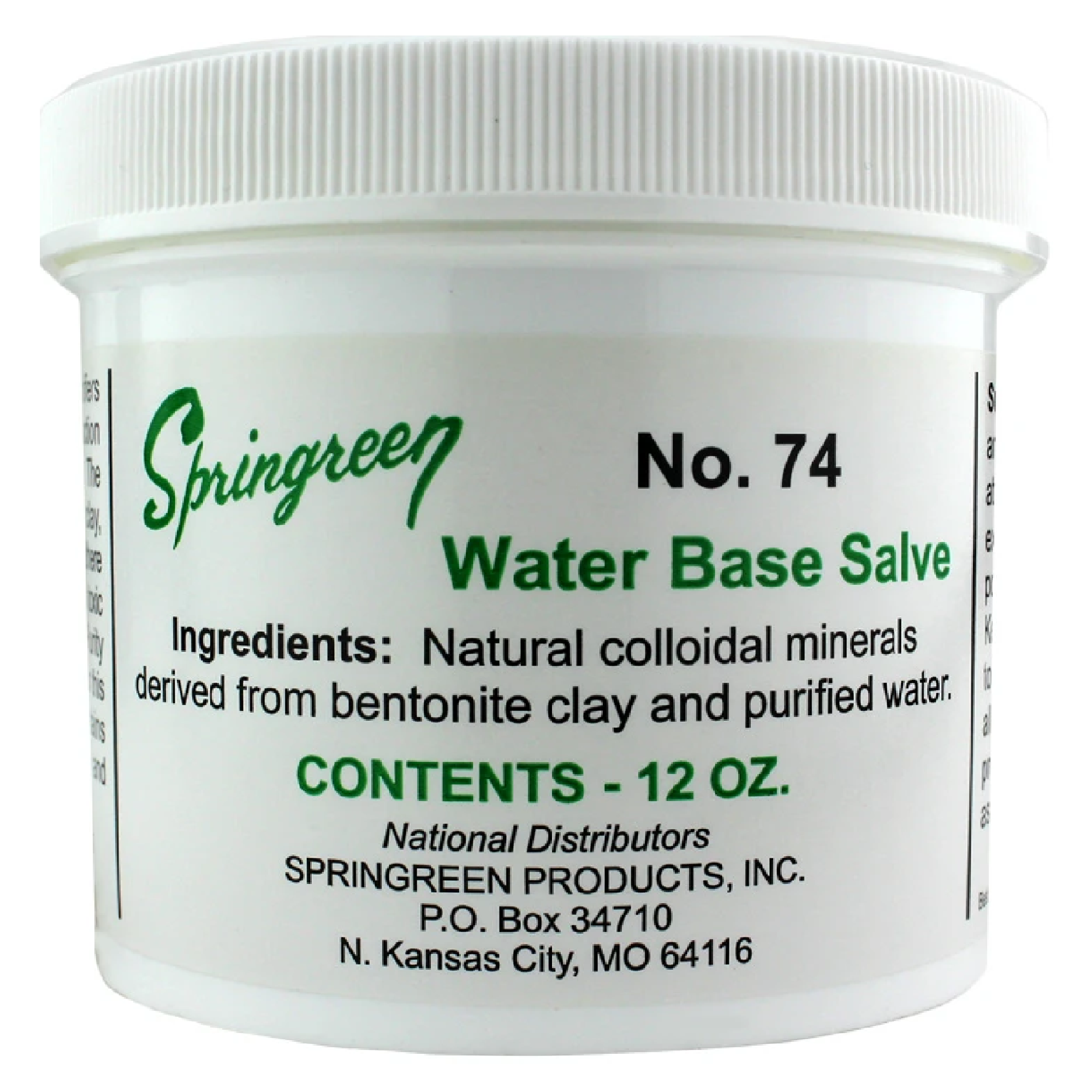 Water Base Salve No. 74 - 12 Oz.